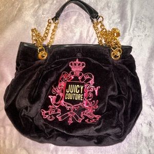 Juicy Couture Velor Gold Chain Purse